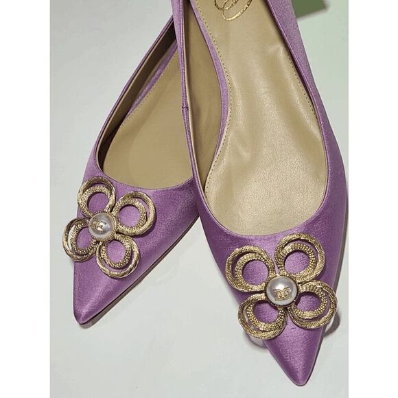 💜 SAM EDELMAN Wanda Tour Lilac Dress Flats MSRP $158 SIZES 6,5 and 9 NEW IN BOX - Picture 13 of 16